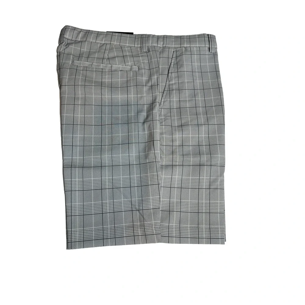 PGA TOUR Boys' Flat Front Printed Golf Short, Bright White, XL (18-20)‎